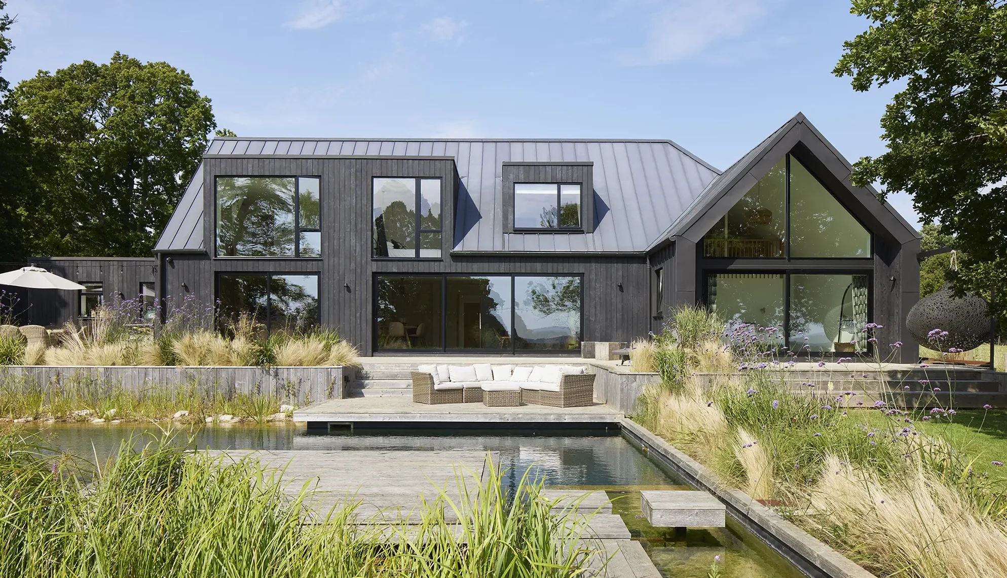 Luxury home exterior with clean, clear insulated windows